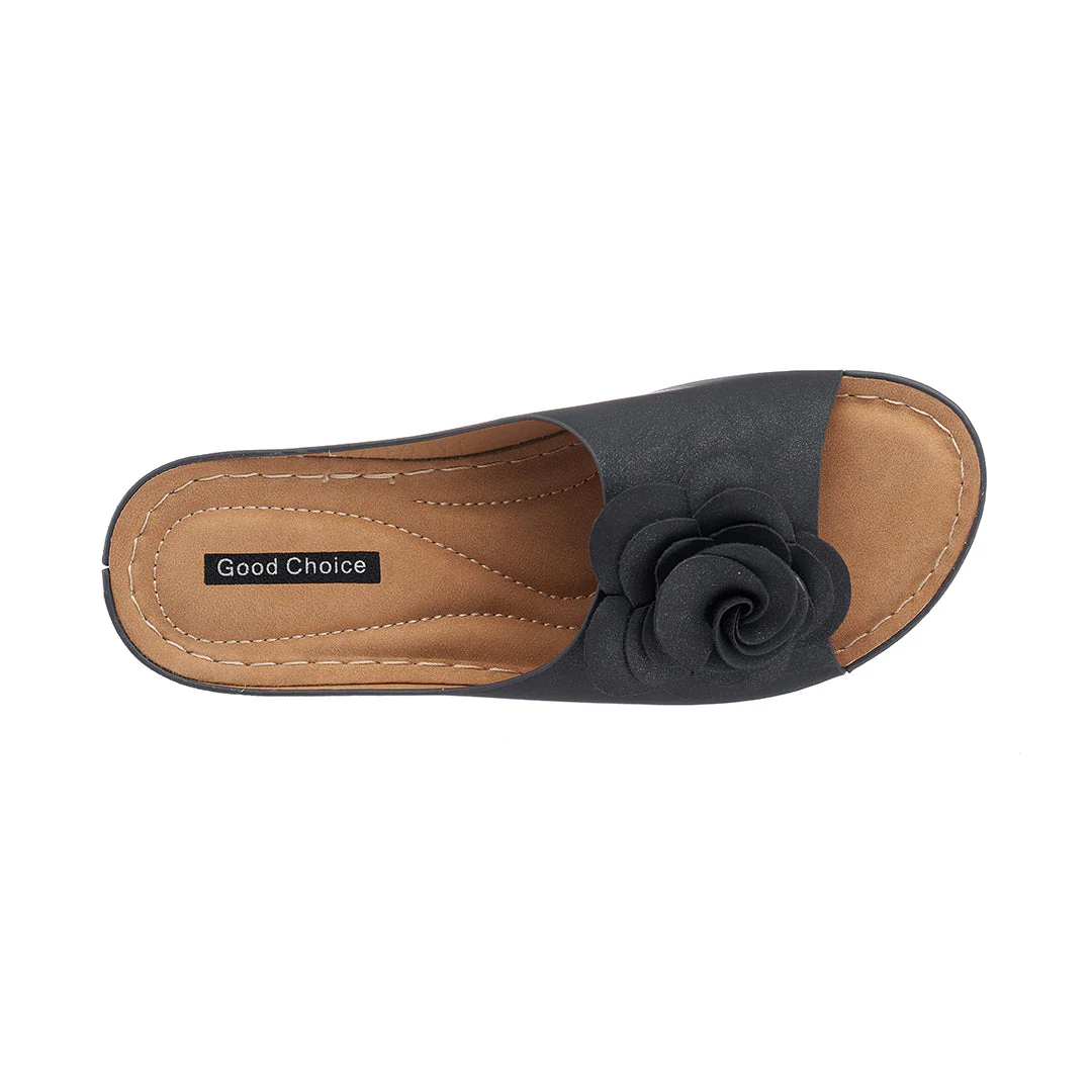Women's Tokyo Black Wedge Sandals - Image 5