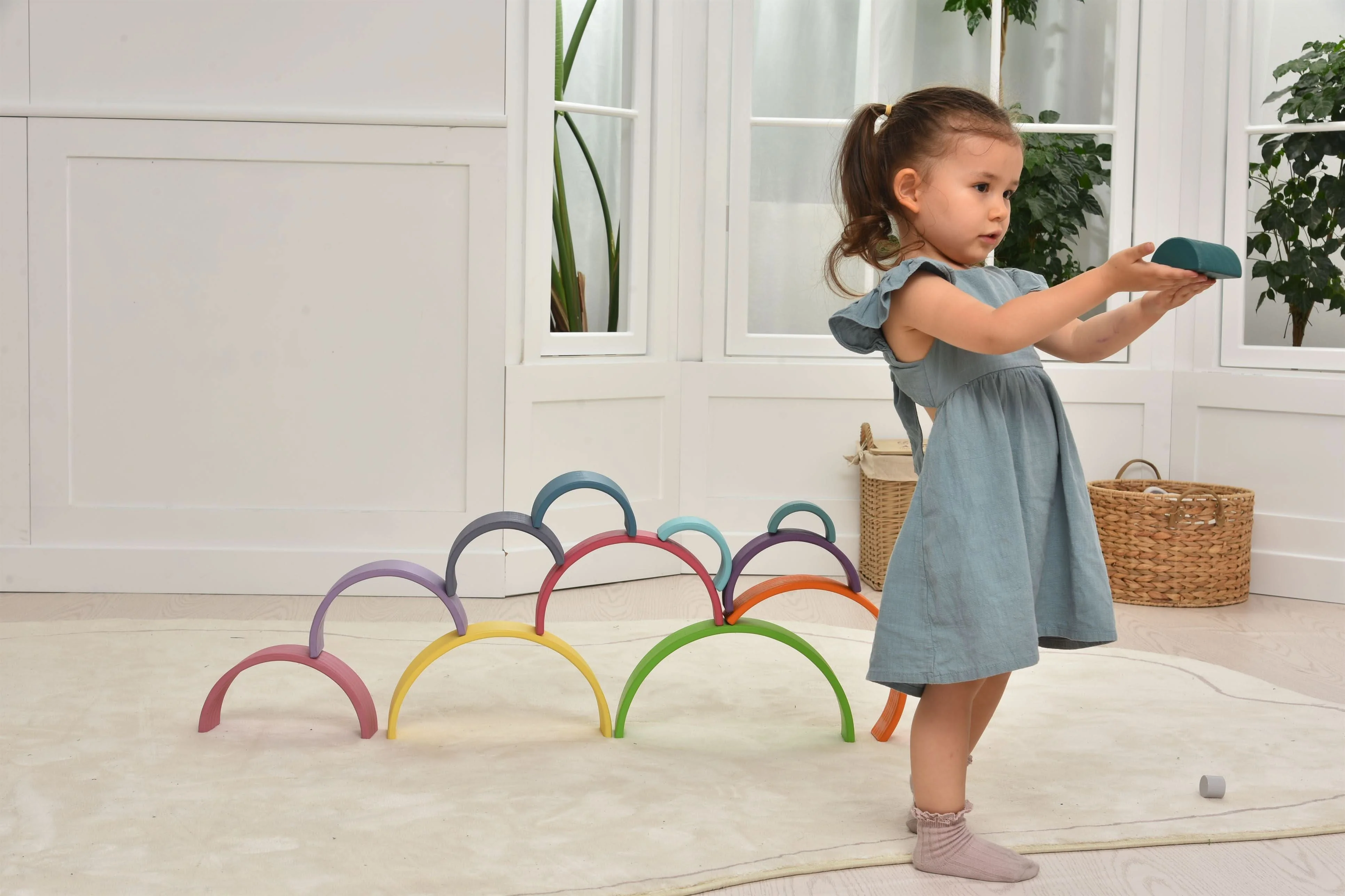 Wooden Rainbow Stacker Blocks - Image 6