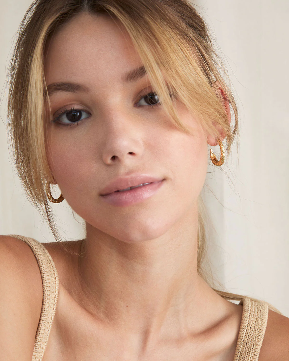 Woven Braided Hoop Earrings - Image 5