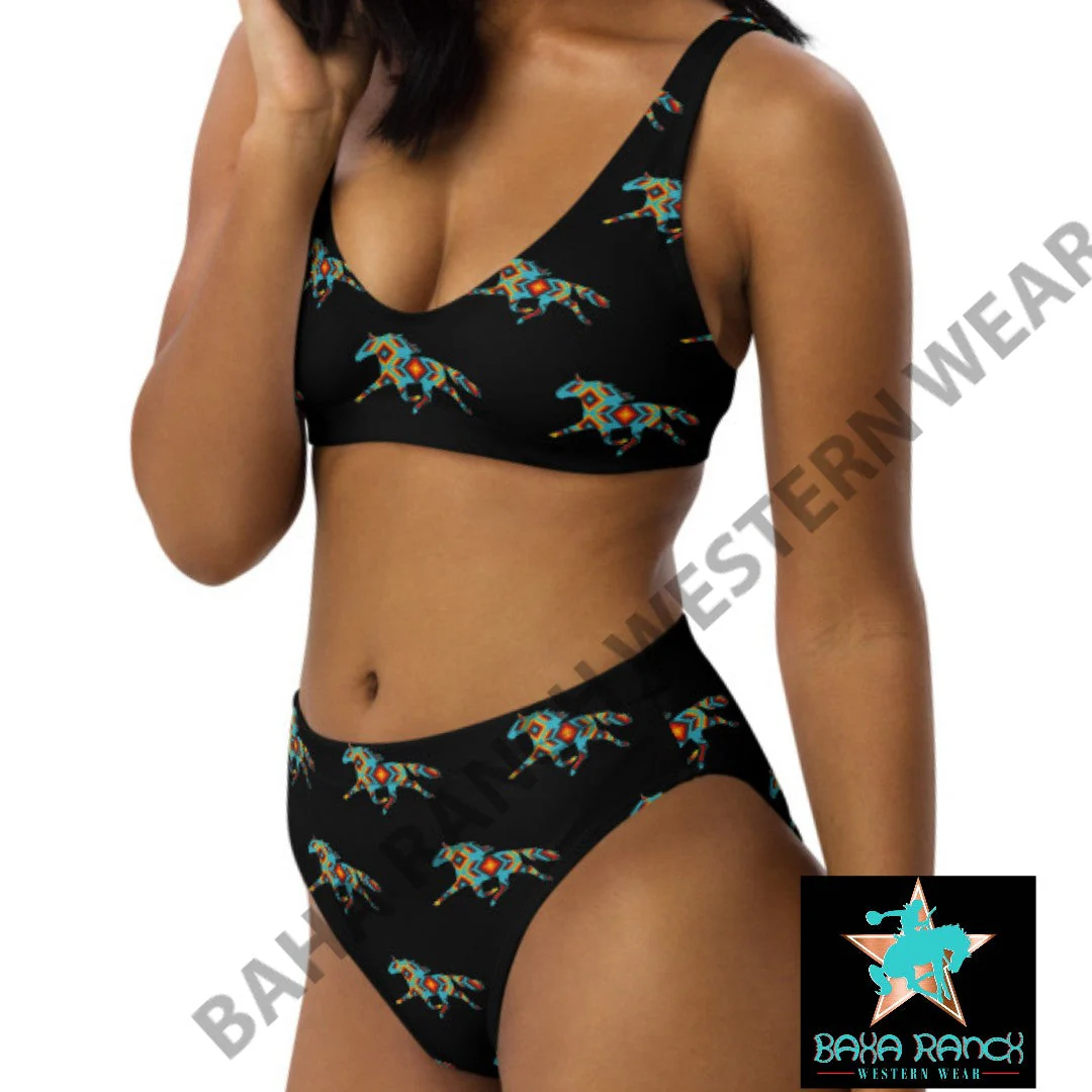 Yeehaw Aztec Horse Bikini - Image 10