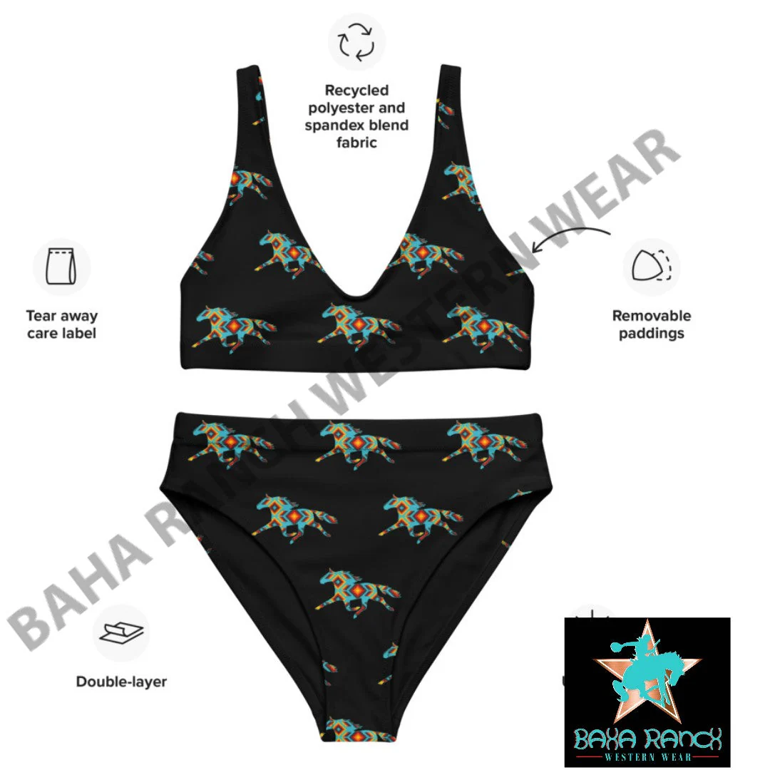 Yeehaw Aztec Horse Bikini - Image 11