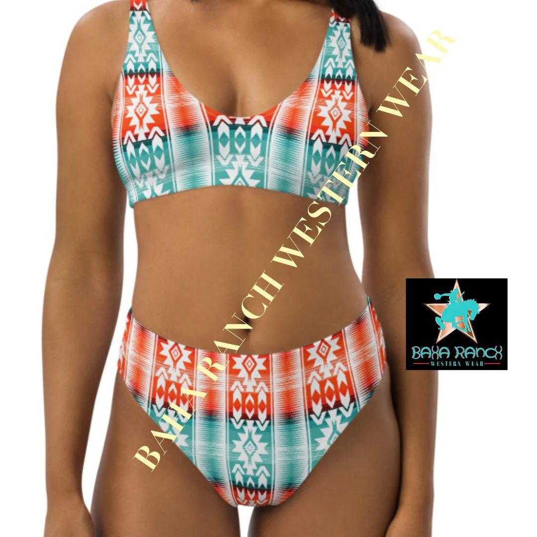 Yeehaw Aztec Print Bikini - Image 5