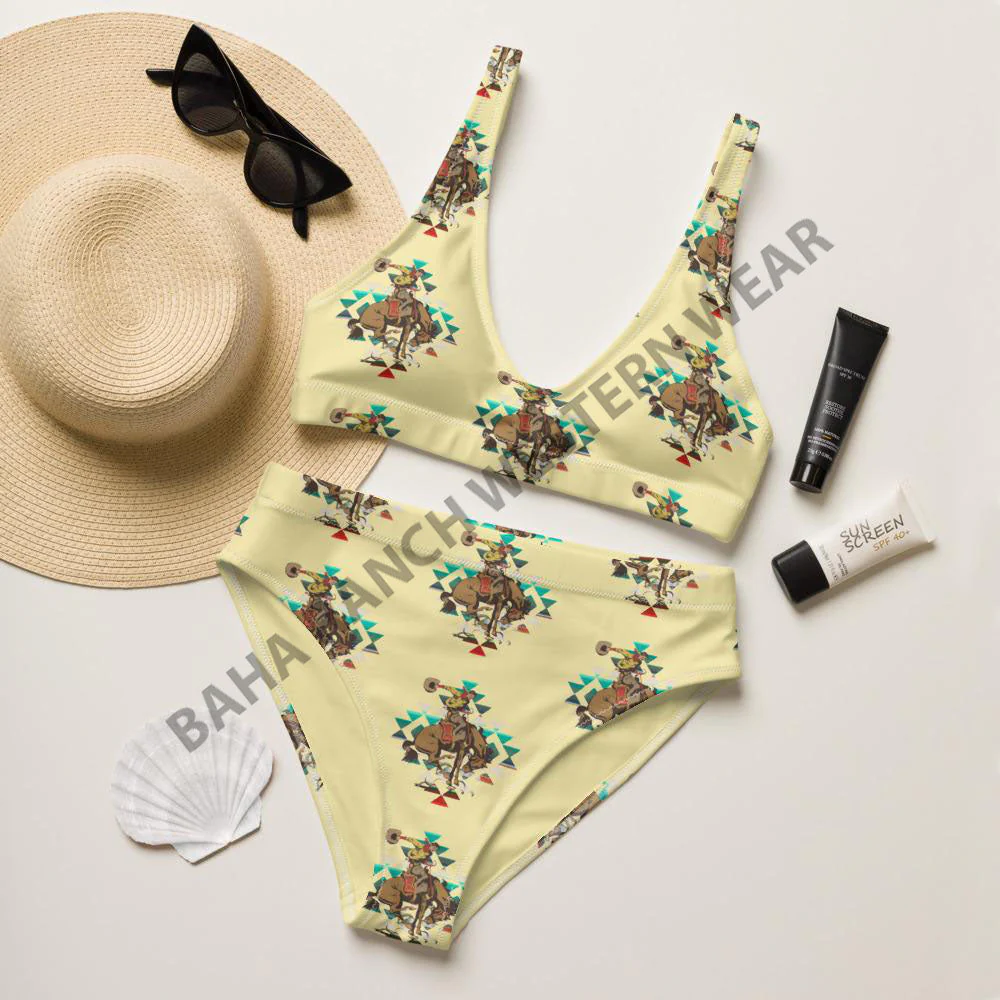 Yeehaw Let Er Buck Aztec Bronc Bikini - Image 2