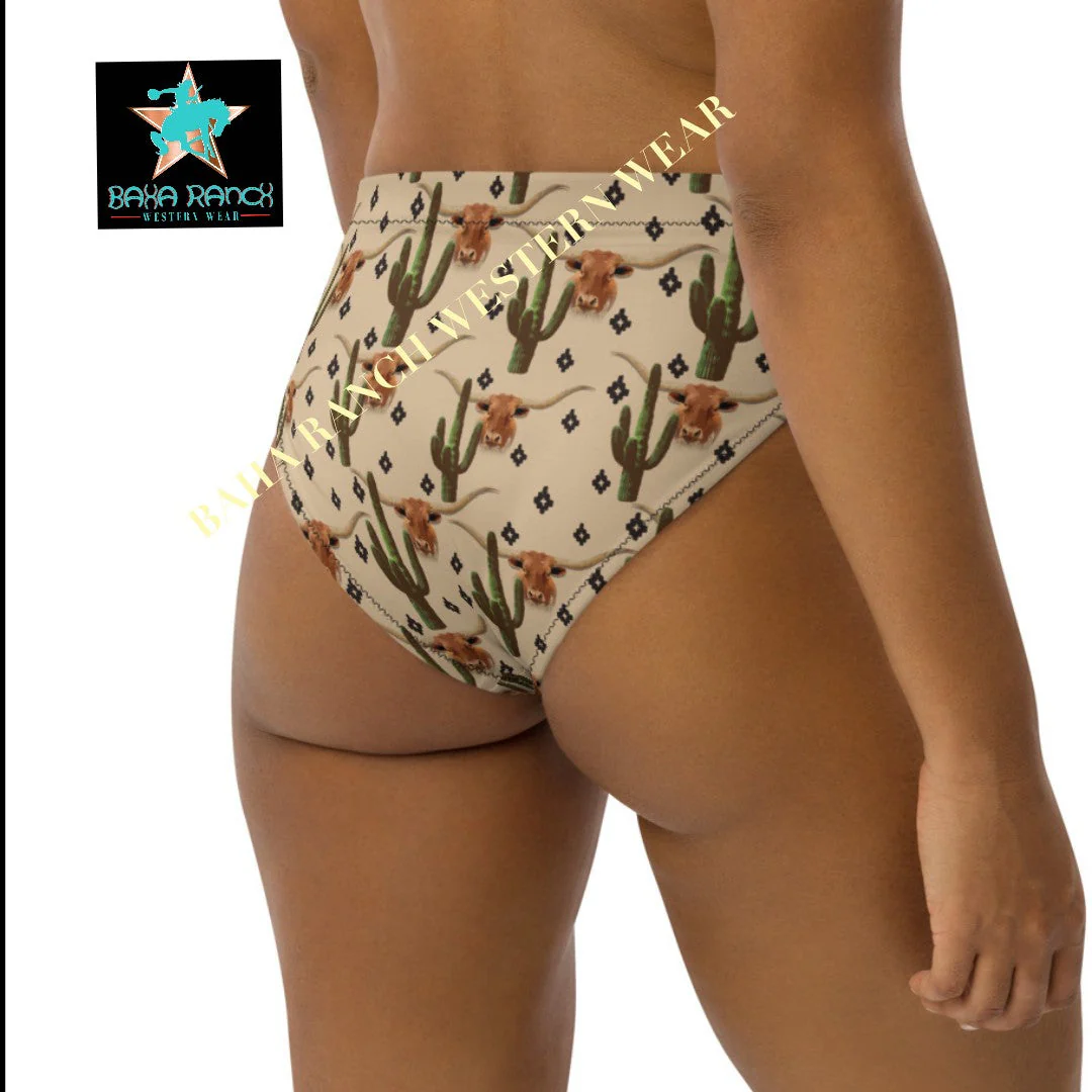 Yeehaw Longhorn Ranch Cactus Bikini Bottom - Image 5
