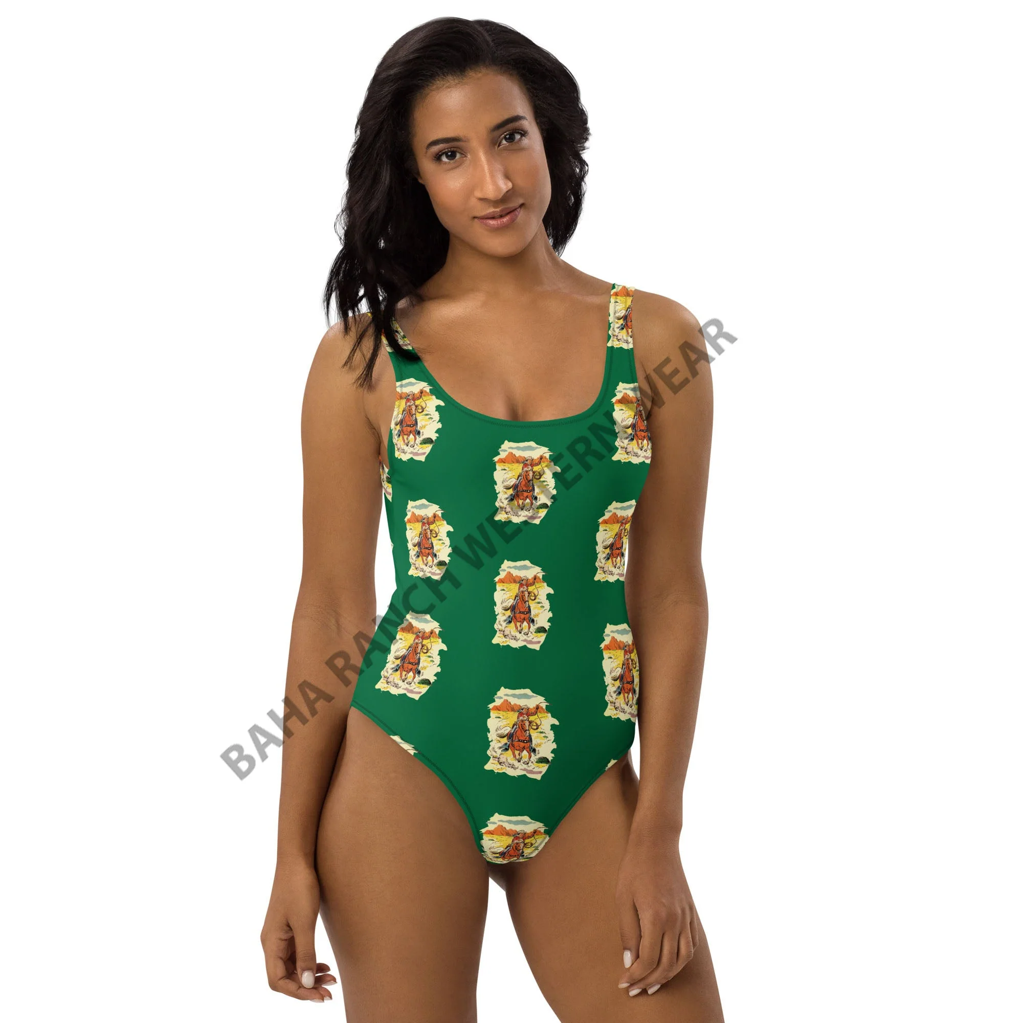 Yeehaw Ride 'Em Cowboy One Piece Swim Suit - Image 8