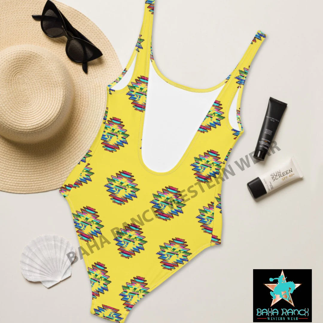 Yeehaw Serape Bronc One Piece Swimsuit - Image 3