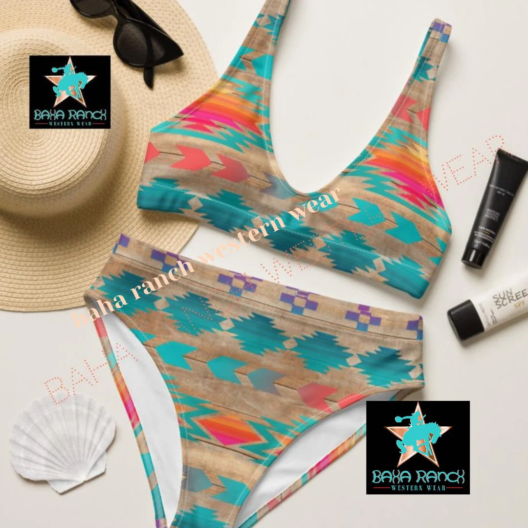 Yeehaw Southwest Aztec Bikini - Image 2