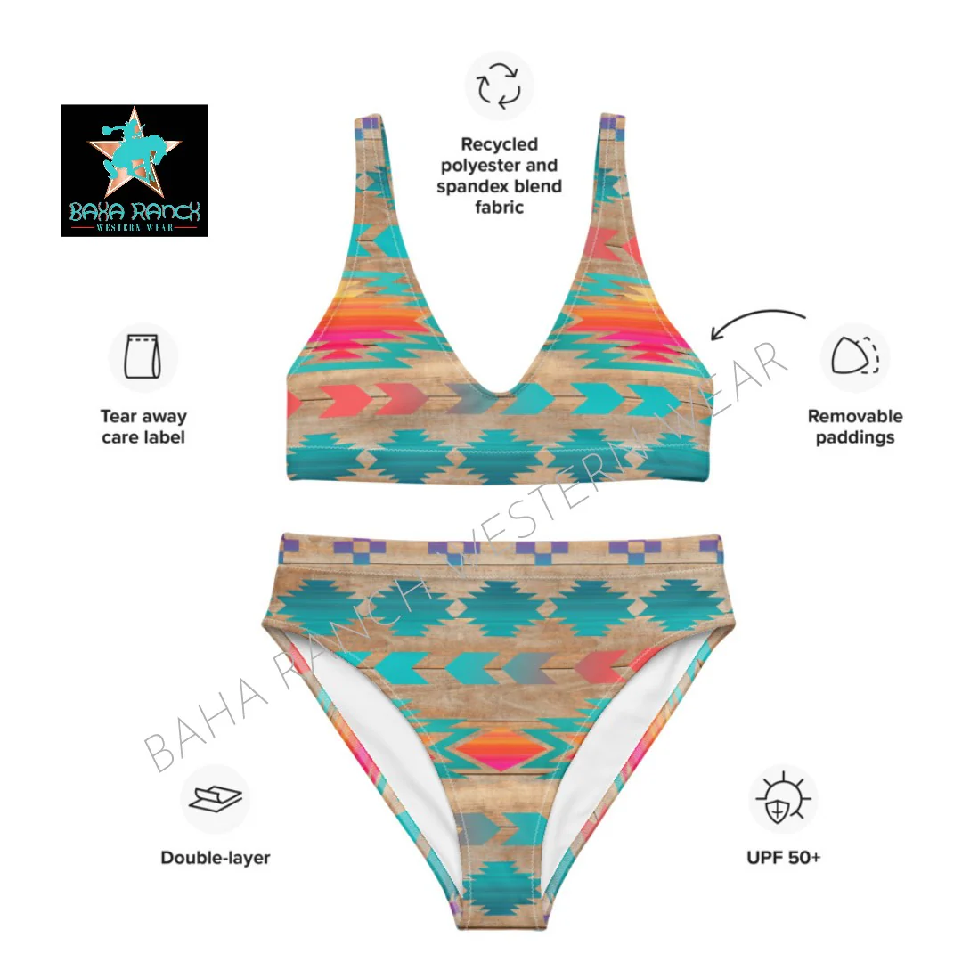 Yeehaw Southwest Aztec Bikini - Image 7