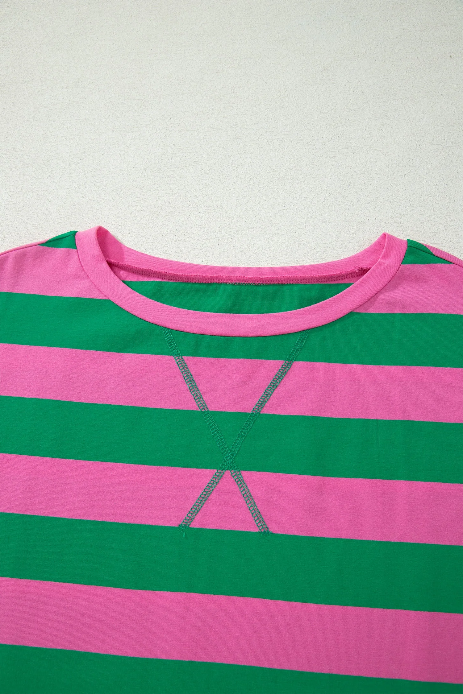 Yellow Stripe Dolman Tee Drawstring Skort Athletic 2pcs Set - Image 24