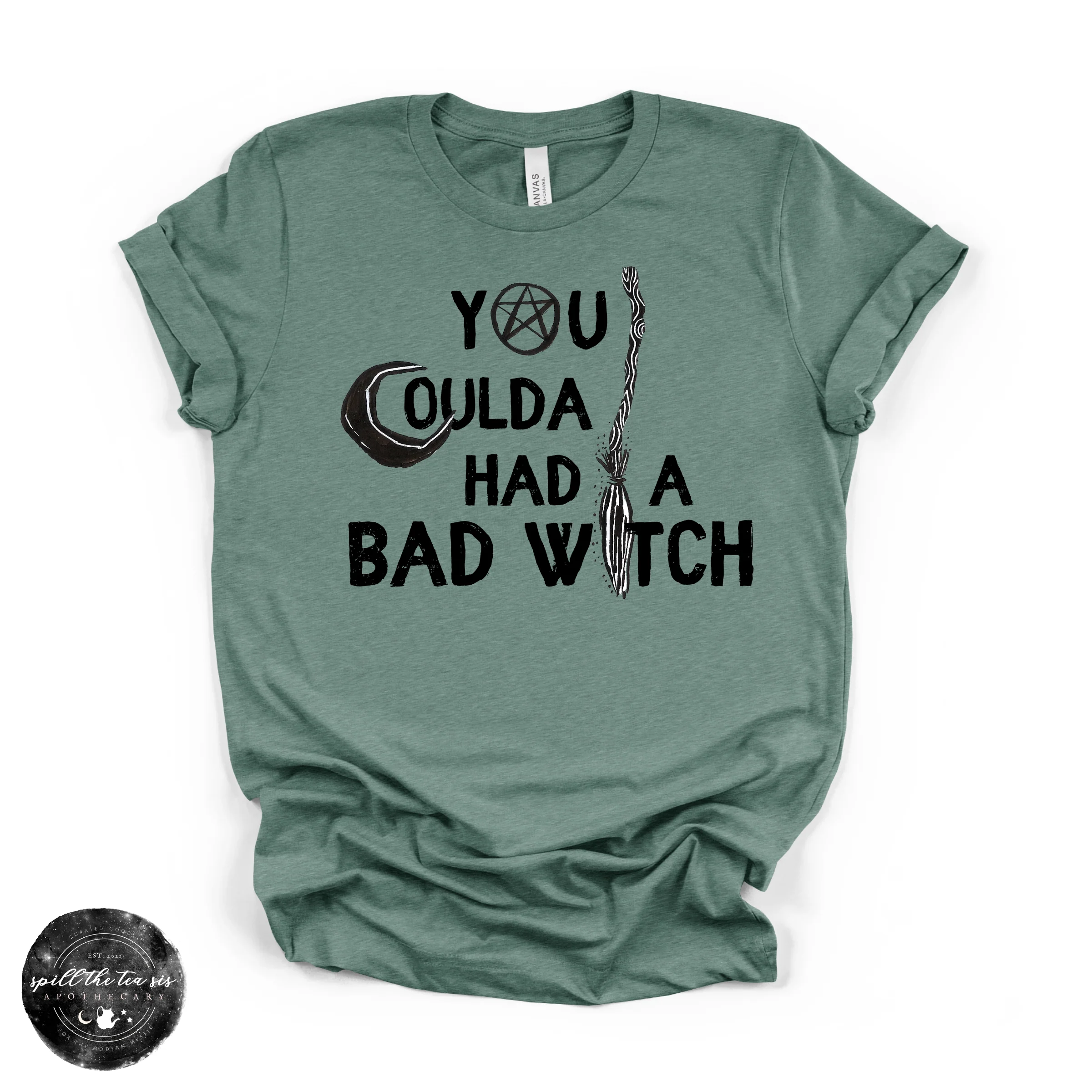 You Coulda Had a Bad Witch Tee | Witchy Graphic T-Shirt - Image 4