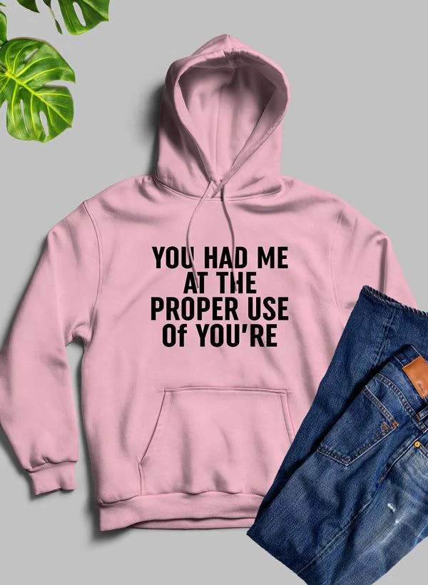 You Had Me At The Proper Use Of Youre Hoodie - Image 24