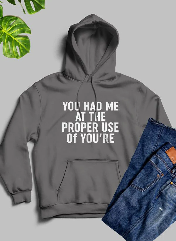 You Had Me At The Proper Use Of Youre Hoodie - Image 3