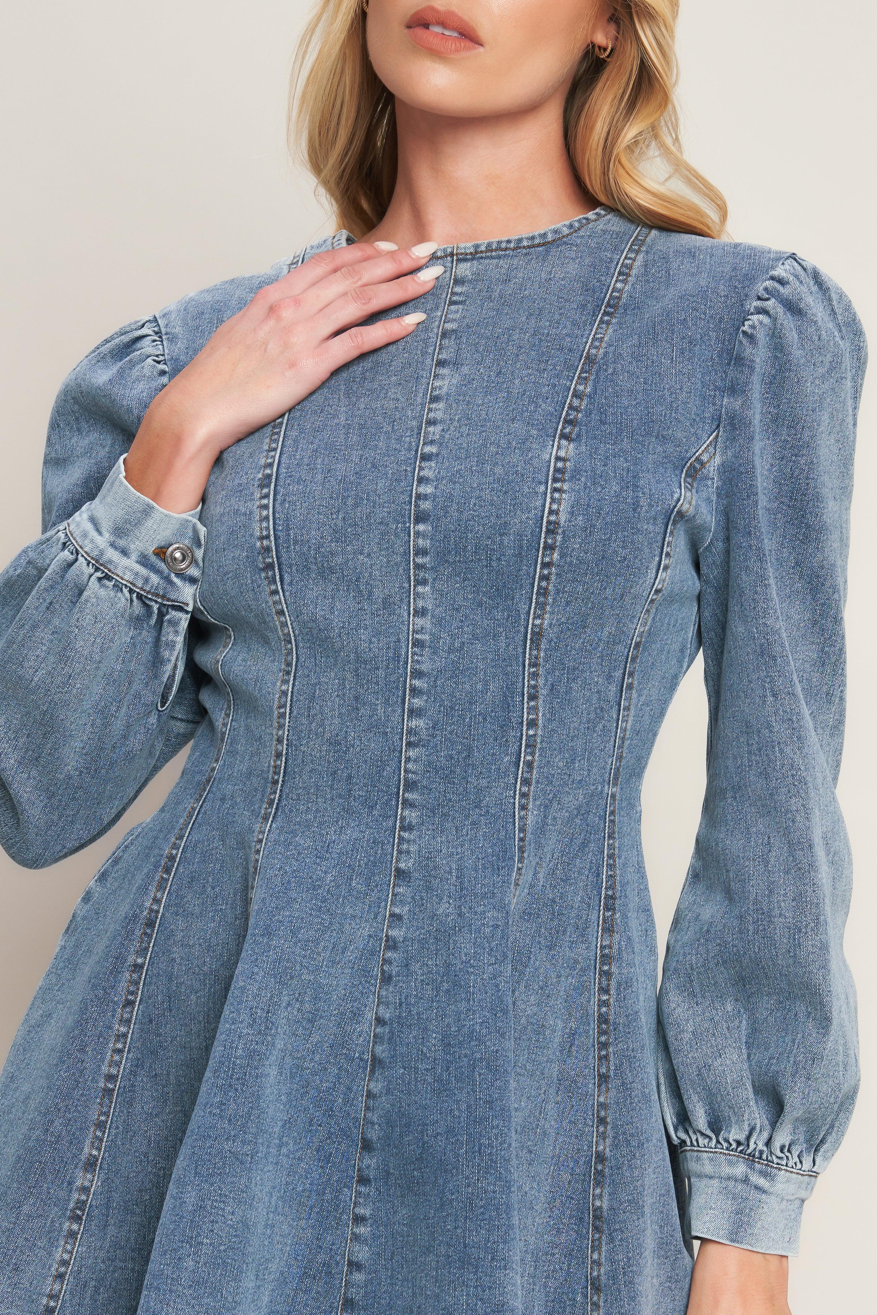 Your Sweetie Denim Mini Dress - Image 6