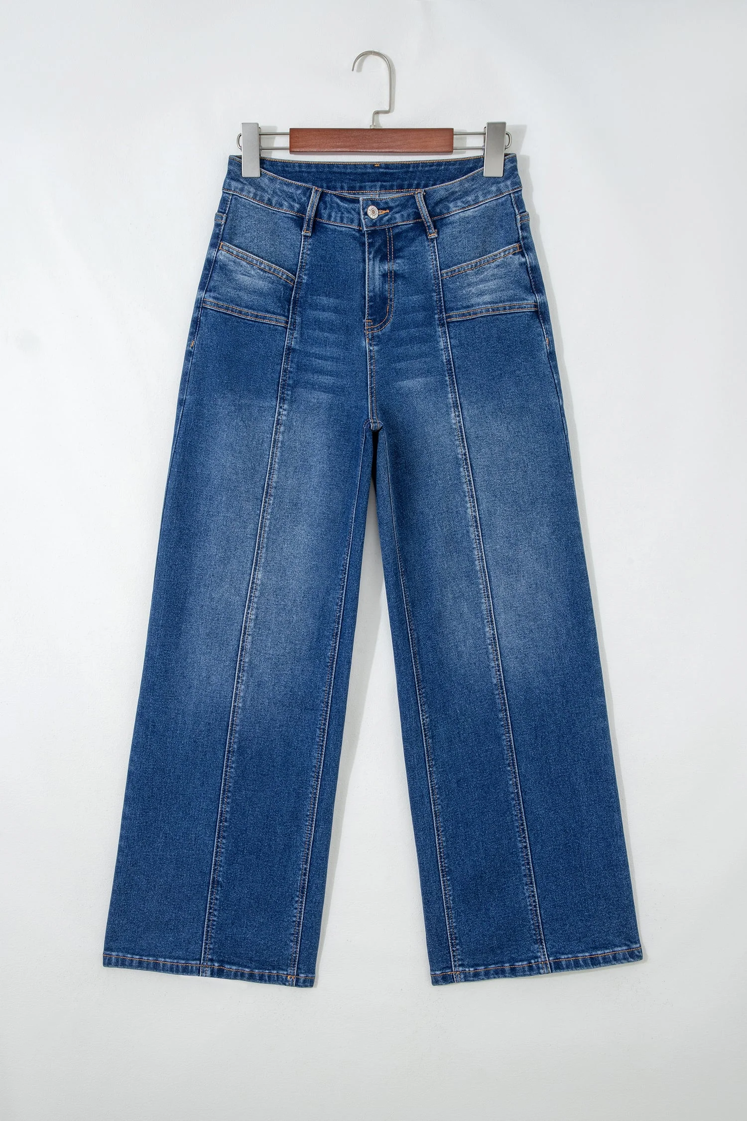 Threaded Pear Yusra Seam Detail Shift Jeans - Image 4