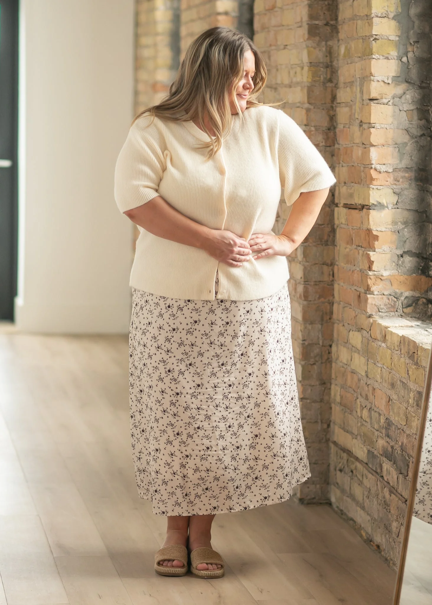 Zadie Ivory Short Sleeeve Button Cardigan - Image 15