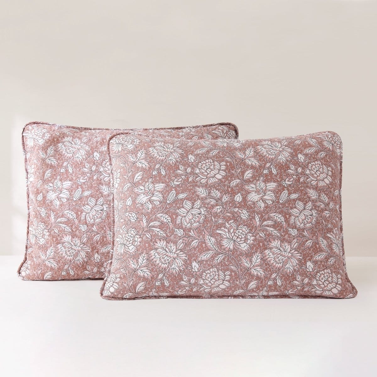 Zara Floral Block Reversible Cotton Quilt Set - Image 22