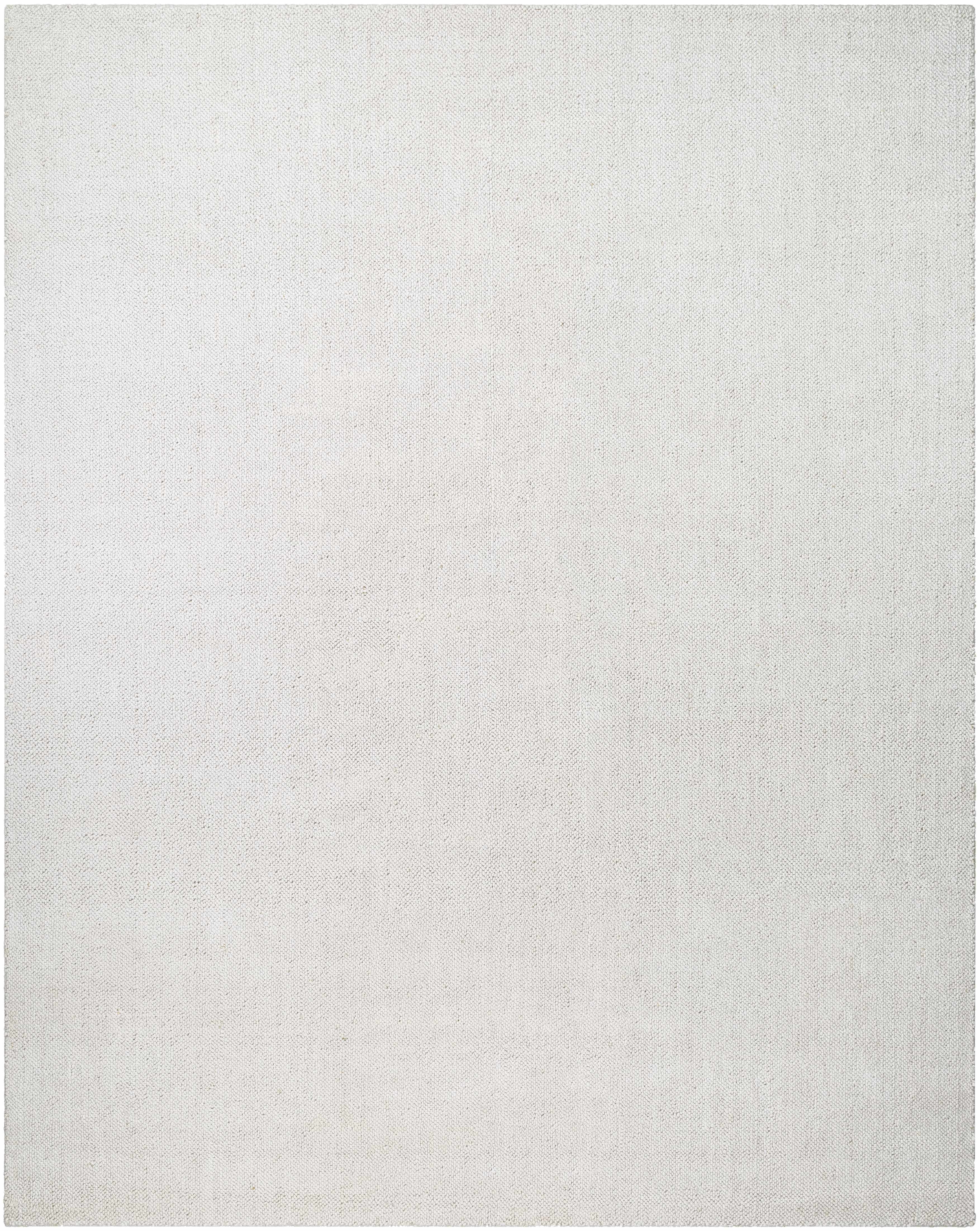 Zareh Off White Solid Area Rug