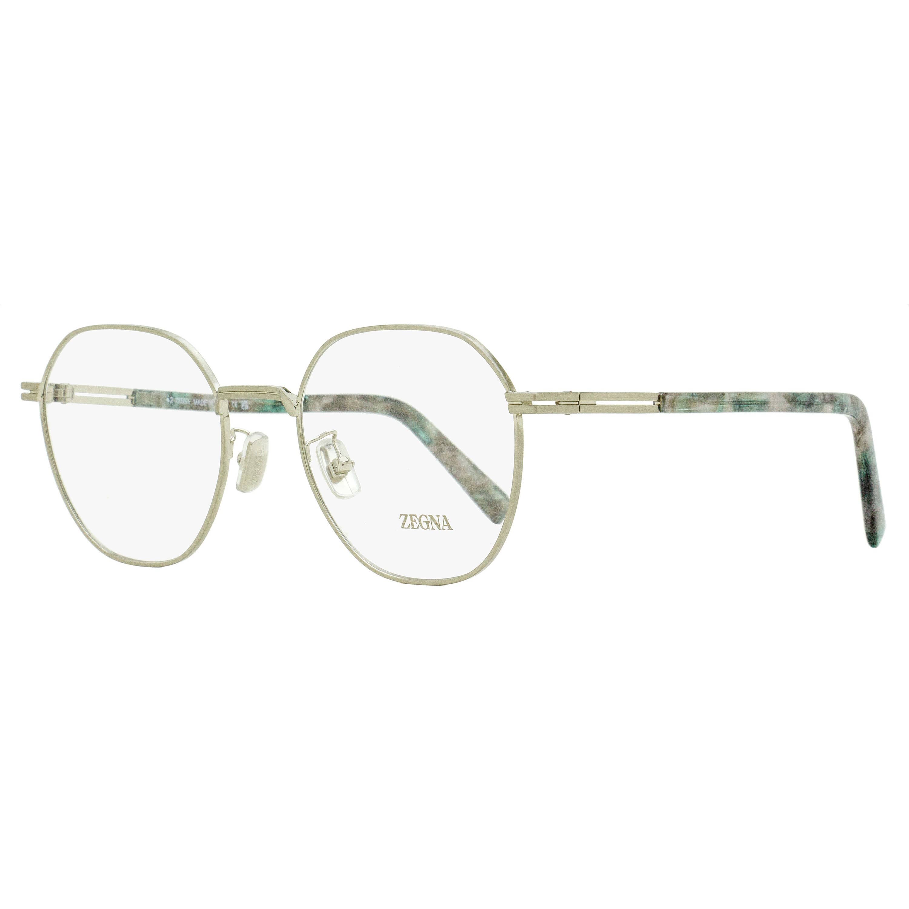 Zegna Geometric Round Eyeglasses EZ5270-H 009 Matte Gunmetal 53mm - Image 3