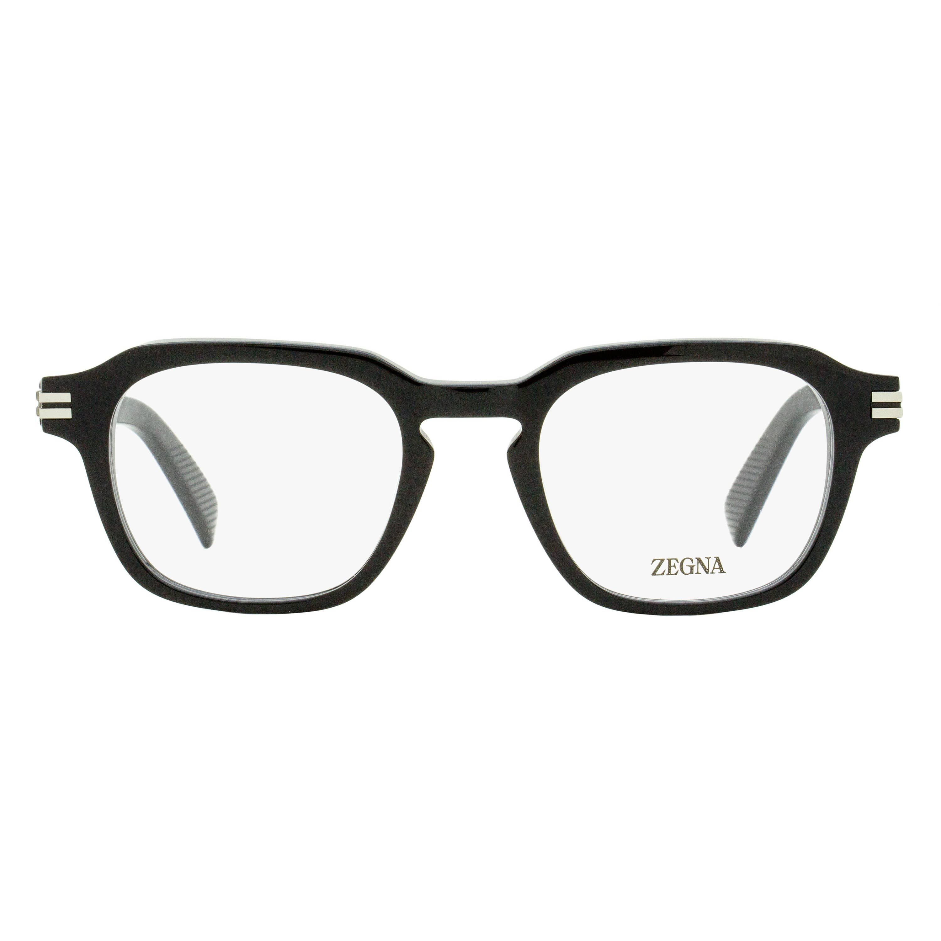 Zegna Modern Keyhole Eyeglasses EZ5282 001 Black 50mm - Image 2