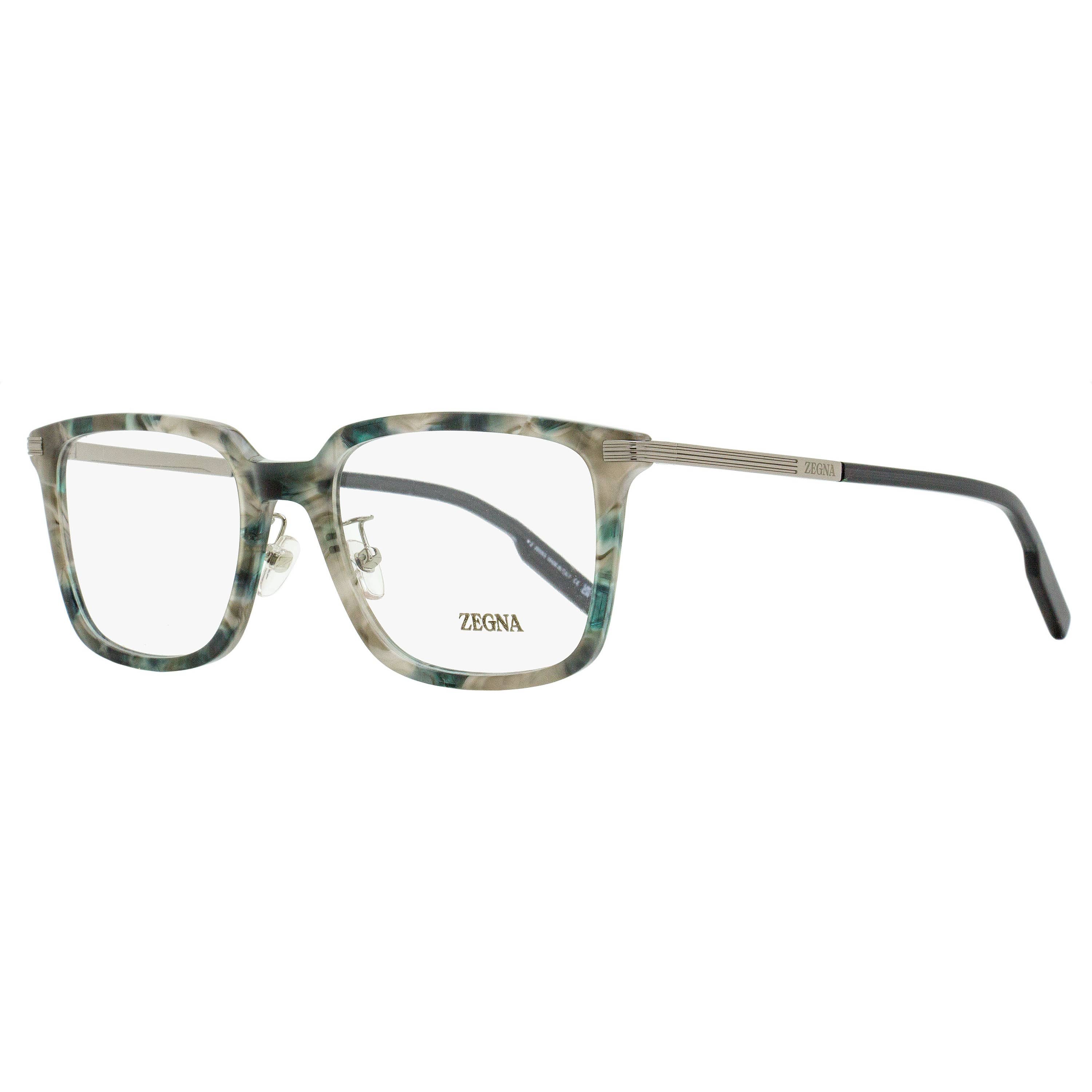 Zegna Stepped Browline Eyeglasses EZ5265-H 001 Black 54mm - Image 5