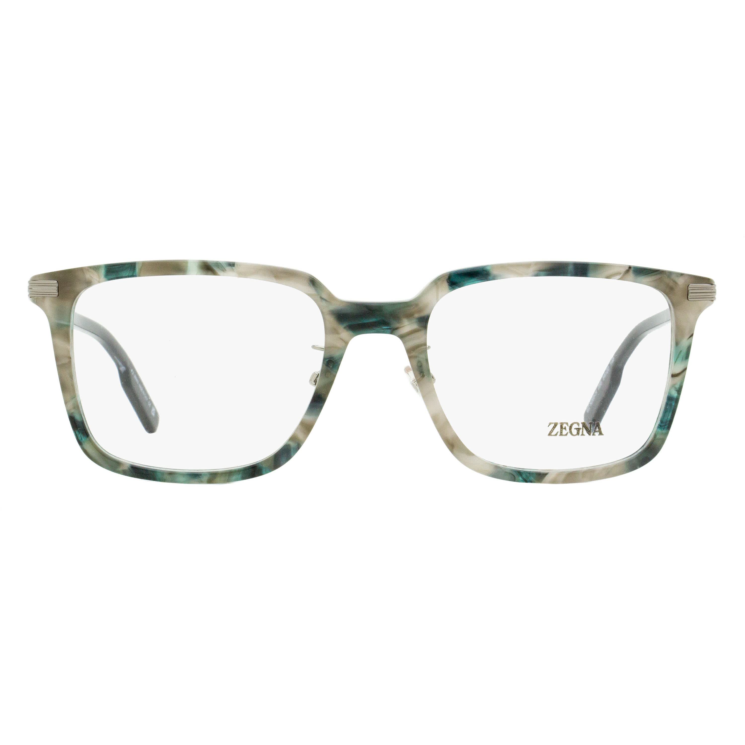 Zegna Stepped Browline Eyeglasses EZ5265-H 001 Black 54mm - Image 6