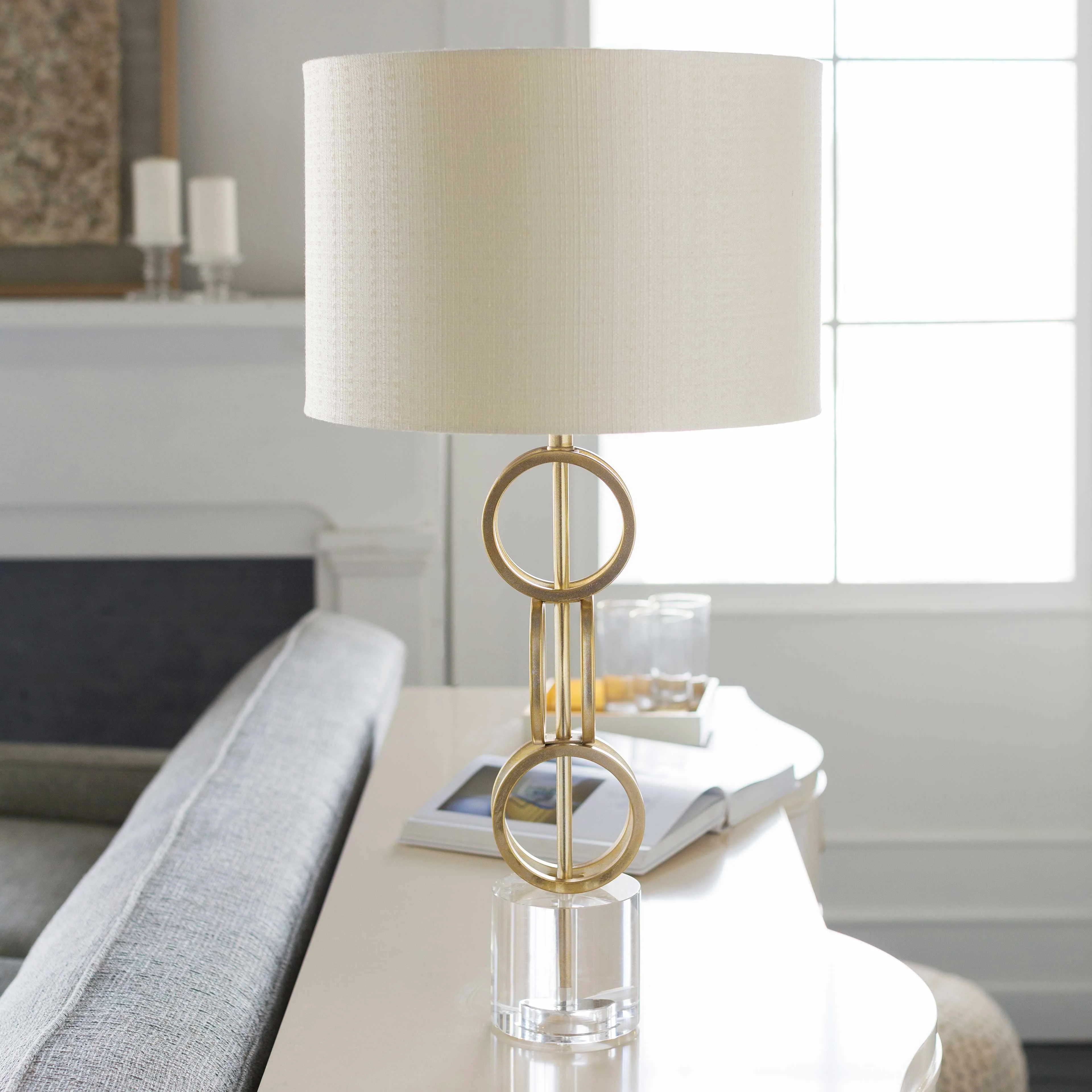 Zell Gold Crystal Table Lamp - Clearance - Image 11
