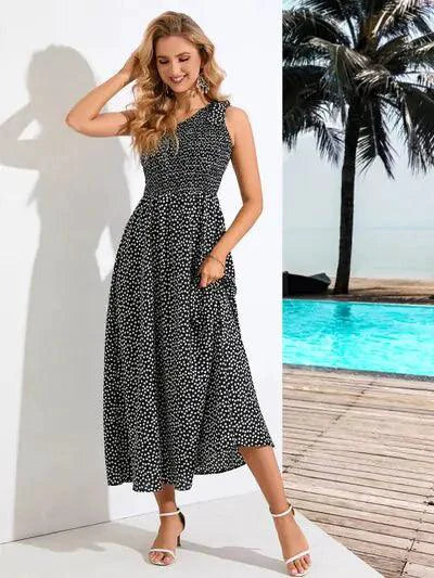 Zoe Asymmetrical Midi Dress - Image 13